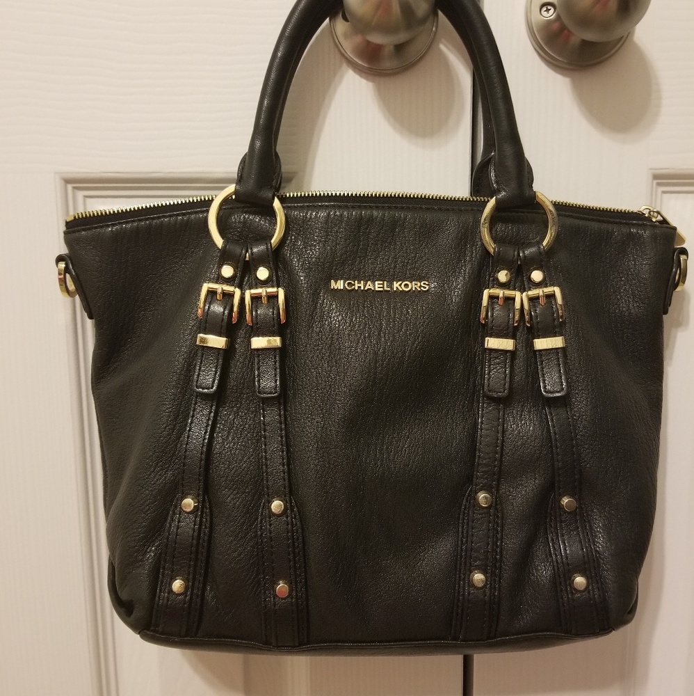 Michael Kors Black Leather Purse